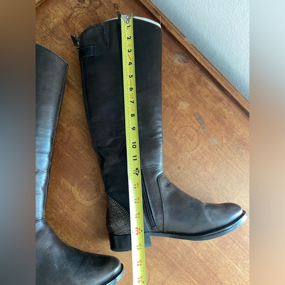 Arturo Chiang Falicity Tall Riding Boots Brown Zipper Detail Size 7.5 - Picture 15 of 15